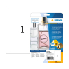 Herma 8020 transparante etiketten A4 glashelder 210 x 297 mm (25 etiketten)