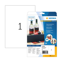 Herma 8895 hoogglanzende etiketten A4 210 x 297 mm wit (10 etiketten) 230857