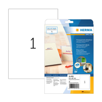Herma 8964 inkjet folie etiketten A4 210 x 297 mm transparant (10 etiketten) 8964 230915