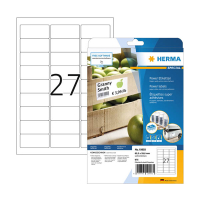Herma Power 10903 extra sterke etiketten 63,5 x 29,6 mm wit (675 etiketten) 10903 230894
