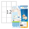 Herma Premium 4266 permanent hechtende etiketten A4 63,5 x 72 mm wit (1.200 etiketten) 230556 - 1