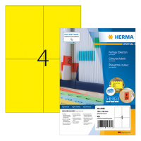 Herma Premium 4396 permanent hechtende etiketten A4 105 x 148 mm geel (400 etiketten) 4396 230481