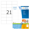 Herma Premium 4616 permanent hechtende etiketten A4 70 x 42,3 mm wit (4200 etiketten)