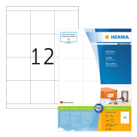Herma Premium 4617 permanent hechtende etiketten A4 70 x 67,7 mm wit (2.400 etiketten) 230583