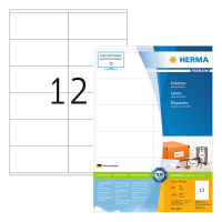 Herma Premium 4635 permanent hechtende etiketten A4 105 x 48 mm wit (2400 etiketten) 230566
