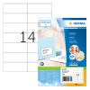 Herma Premium 4674 permanent hechtende etiketten A4 105 x 42,3 mm wit (1400 etiketten) 230519 - 1