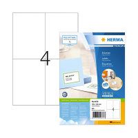 Herma Premium 4676 permanent hechtende etiketten A4 105 x 148 mm wit (400 etiketten) 4676 238360