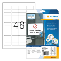 Herma Special 4346 verwijderbare etiketten A4 45,7 x 21,2 mm wit (1200 etiketten) 4346 238361