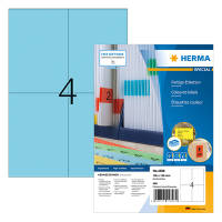 Herma Special 4398 permanent hechtende etiketten A4 105 x 148 mm blauw (400 etiketten) 4398 230483