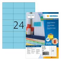Herma Special 4408 permanent hechtende etiketten  A4 70 x 37 mm blauw (2400 etiketten) 4408 230488