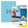 Herma Special 4408 permanent hechtende etiketten  A4 70 x 37 mm blauw (2400 etiketten)
