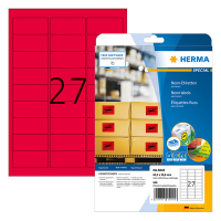 Herma Special 5045 permanent hechtende fluo-etiketten A4 63,5 x 29,6 mm fluorood (540 etiketten) 5045 230522