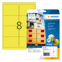 Herma Special 5144 permanent hechtende fluo-etiketten A4 99,1 x 67,7 mm fluogeel (160 etiketten) 5144 230528