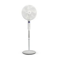HomeVero HV-SF45RC ventilator staand wit met afstandsbediening en timer 828219