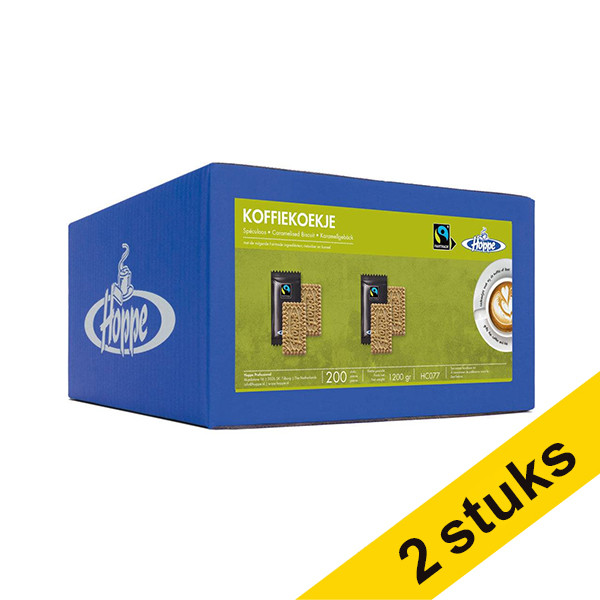 Hoppe Aanbieding: 2x Hoppe Fairtrade Mix koffiekoekjes (150 stuks)  423646 - 1