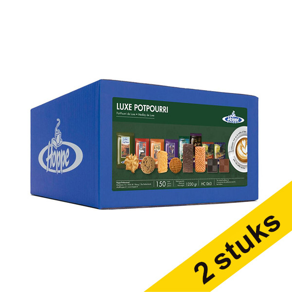 Hoppe Aanbieding: 2x Hoppe Luxe Potpourri koffiekoekjes (150 stuks)  423643 - 1