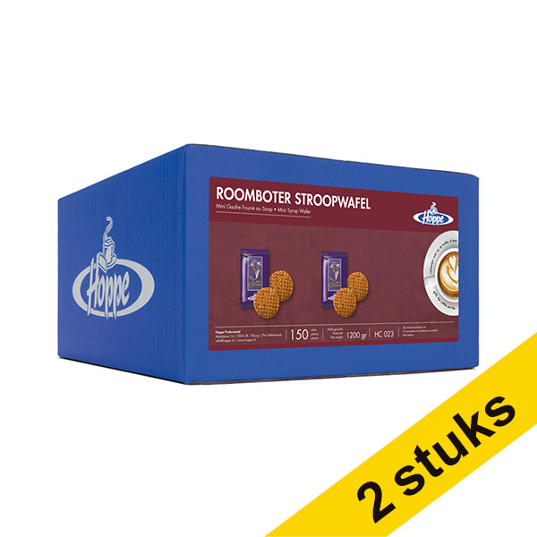 Hoppe Aanbieding: 2x Hoppe roomboter stroopwafels (150 stuks)  423644 - 1