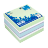 Info Notes zelfklevende notes kubus blauw/groene mix 75 x 75 mm (450 vel)
