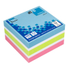 Info Notes zelfklevende notes kubus felle kleuren mix 75 x 75 mm (400 vel)