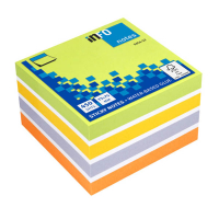 Info Notes zelfklevende notes kubus kleurenmix 75 x 75 mm (450 vel) 303213