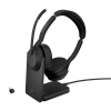 Jabra Evolve2 55 Link380c MS stereo draadloze headset inclusief oplaadstation 401073 - 1