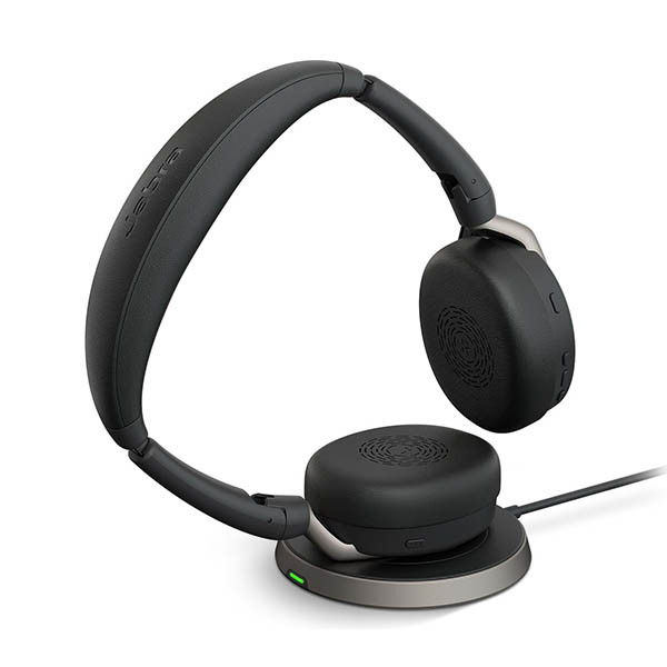 Jabra Evolve2 65 Flex Link380c MS stereo draadloze headset inclusief oplaadstation 401078 - 1