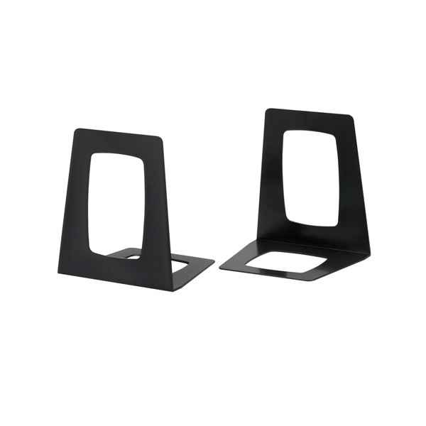 Jalema Re-Solution kunststof boekensteunen zwart (2 stuks) 2648955990 234656 - 1