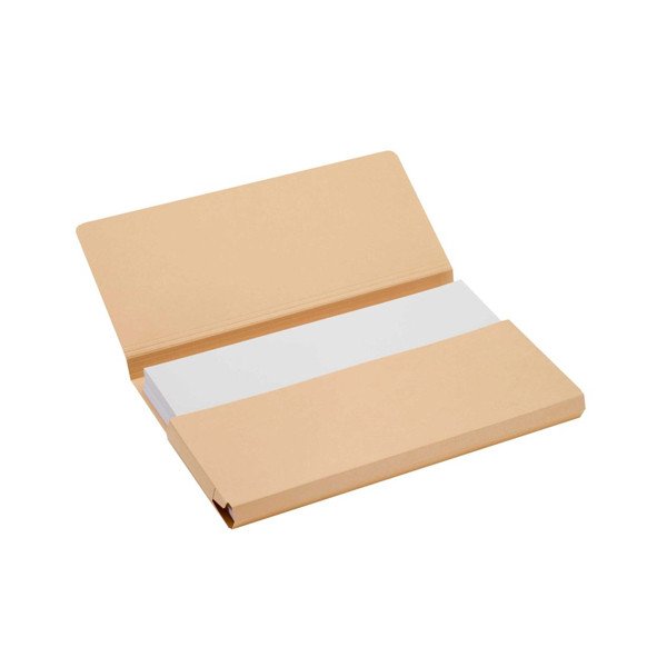 Jalema Secolor Pocket-file kartonnen dossiermappen chamois A4 (10 stuks) 3123304 234681 - 1