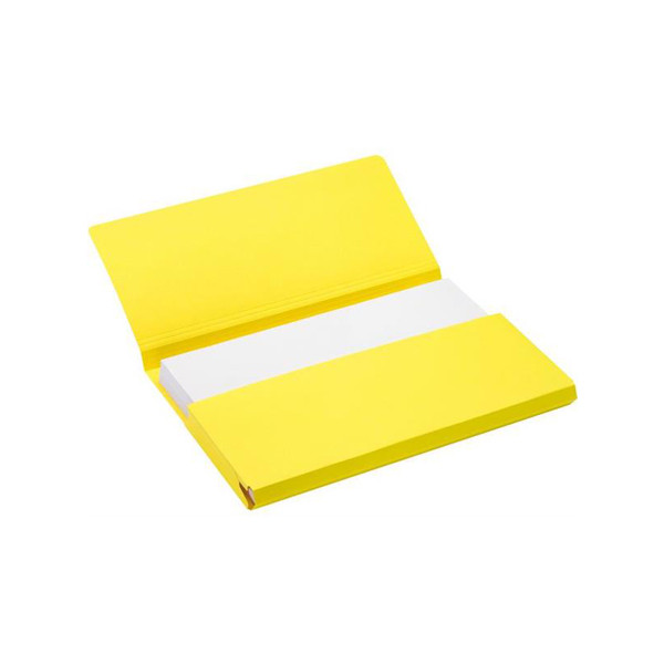 Jalema Secolor Pocket-file kartonnen dossiermappen geel folio (10 stuks) 3123806 234688 - 1