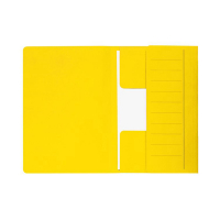 Jalema Secolor kartonnen 3-klepsmap geel folio XL (10 stuks) 3183806 234712