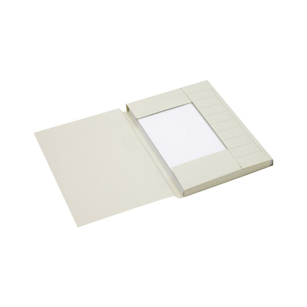Jalema Secolor kartonnen 3-klepsmap grijs A4 (25 stuks) 3182107 234701 - 1