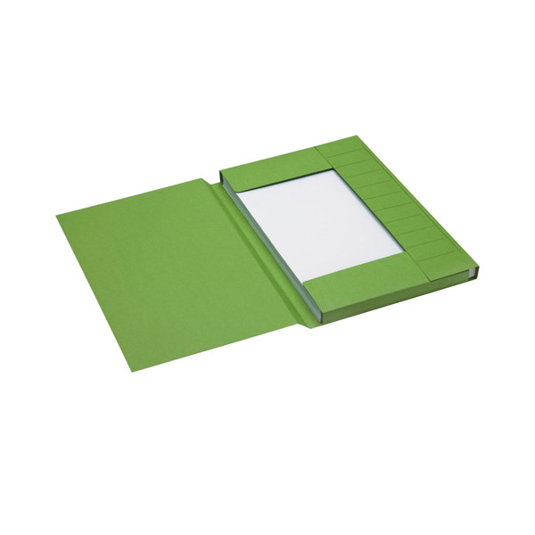 Jalema Secolor kartonnen 3-klepsmap groen folio (25 stuks) 3182508 234708 - 1