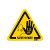 Jalema zelfklevende waarschuwingssticker houd afstand hand (4 stuks)