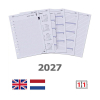 Kalpa A5 dagagenda met uurindeling 2027 navulling (1 dag per pagina) 2-talig 263558 - 1