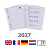 Kalpa A5 organizer met weekagenda met uurindeling nerf grijs (1 week per 2 pagina's) 4-talig 406160 - 8
