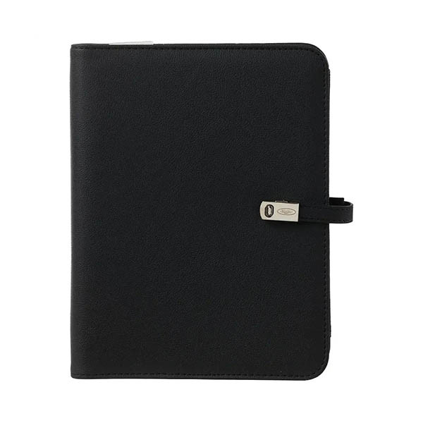 Kalpa A5 organizer met weekagenda met uurindeling nerf zwart (1 week per 2 pagina's) 2-talig 406190 - 1