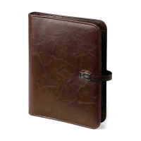 Kalpa A5 organizer met weekagenda met uurindeling omberbruin (1 week per 2 pagina's) 2-talig 262570