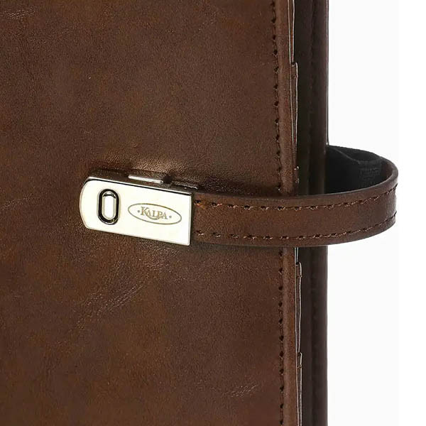 Kalpa A5 organizer met weekagenda met uurindeling omberbruin (1 week per 2 pagina's) 2-talig 262570 - 2