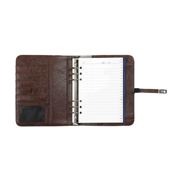 Kalpa A5 organizer met weekagenda met uurindeling omberbruin (1 week per 2 pagina's) 2-talig 262570 - 8