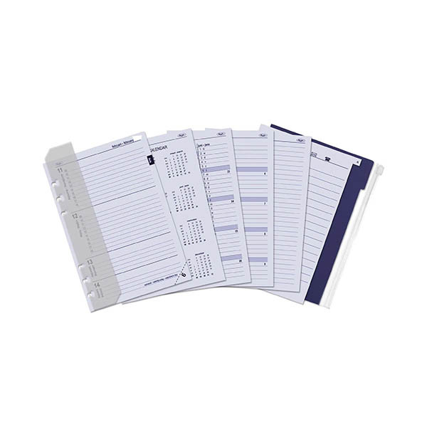 Kalpa A5 weekagenda met uurindeling 2027 jaardoos navulling (1 week per 2 pagina's) 2-talig 263560 - 1