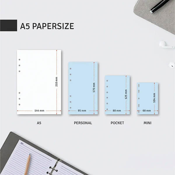 Kalpa A5 weekagenda met uurindeling 2027 jaardoos navulling (1 week per 2 pagina's) 2-talig 263560 - 3