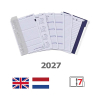 Kalpa A5 weekagenda met uurindeling 2027 jaardoos navulling (1 week per 2 pagina's) 2-talig 263560 - 1
