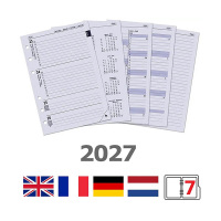 Kalpa A5 weekagenda met uurindeling 2027 navulling (1 week per 2 pagina's) 4-talig 262596