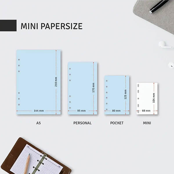 Kalpa Mini weekagenda met uurindeling 2026 navulling (1 week per 2 pagina) 2-talig 262569 - 8