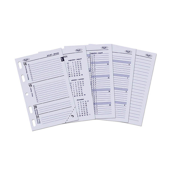 Kalpa Mini weekagenda met uurindeling 2027 navulling (1 week per 2 pagina's) 2-talig 263569 - 1