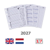 Kalpa Mini weekagenda met uurindeling 2027 navulling (1 week per 2 pagina's) 2-talig 263569 - 1