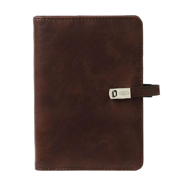 Kalpa Personal organizer met weekagenda met uurindeling kastanjebruin (1 week per 2 pagina's) 2-talig 406165 - 1