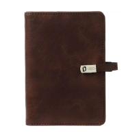 Kalpa Personal organizer met weekagenda met uurindeling kastanjebruin (1 week per 2 pagina's) 2-talig 406165