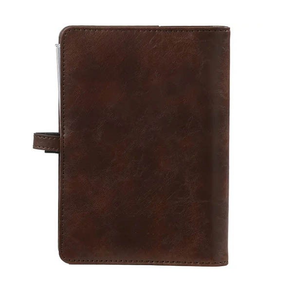 Kalpa Personal organizer met weekagenda met uurindeling kastanjebruin (1 week per 2 pagina's) 2-talig 406165 - 2