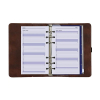 Kalpa Personal organizer met weekagenda met uurindeling kastanjebruin (1 week per 2 pagina's) 2-talig 406165 - 5
